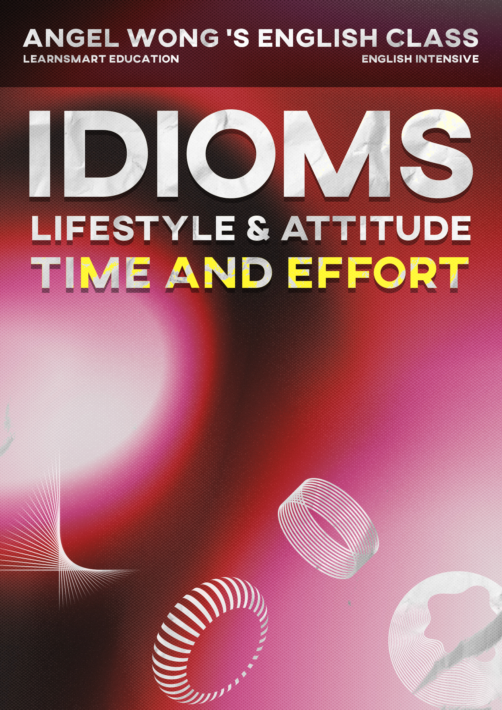 《生活態度idioms》Ms.Angel's DSE英文 Giveaway